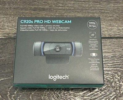 Logitech C920s Pro HD Webcam 1080p 30fps Privacy Shutter USB Autofocus Mic