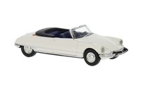 Brekina 14233 1:87 H0 Citroen Ds 19 Cabriolet Weiss Verdeck Schwarz 1963 Neu Ovp