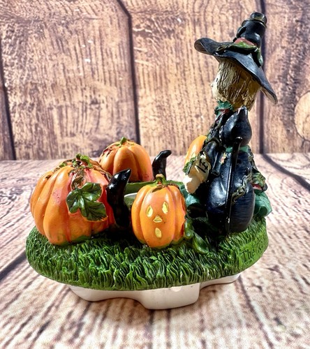 Halloween Strega e Gatto Nero Candela Capper Vecchia Virginia Candela Kathy Hatch - Foto 5 di 9