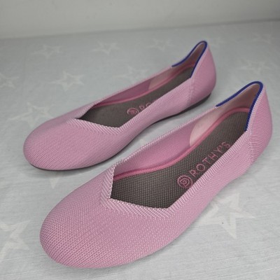 Rothy's The Flat W9.5 Petal Pink Blush Light Pink Ballet Flat Womens 9.5 Washabl