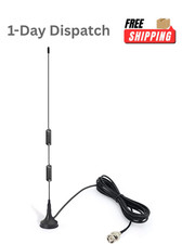 VHF UHF Scanner Antenna BNC Male Magnetic Base 20MHz-1300MHz Radio