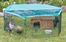 TRIXIE SMALL ANIMAL RABBIT GUINEA PIG OUTDOOR RUN WITH NET 116 X 38 CM 6242