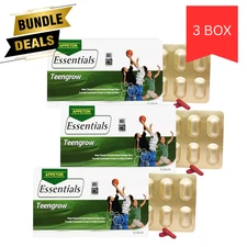 3 X Appeton Essential Teengrow Increase Height of Teenagers & Growth Rate 30cap