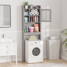 Over The Toilet Cabinet Double Door Wood Bathroom Storage