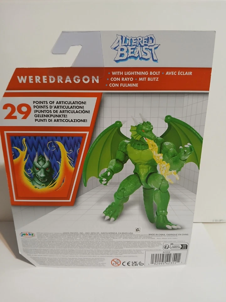 Figura de acción Sega Altered Beast Weredragon 4" pulgadas NUEVO JAKKS Pacific 2024 Foto 4 de 4