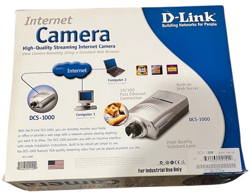 D-Link 2,4 GHz WLAN Internet Kamera IP Kamera DCS-1000W INDUSTRIAL COMMERCIAL - Bild 2 von 5