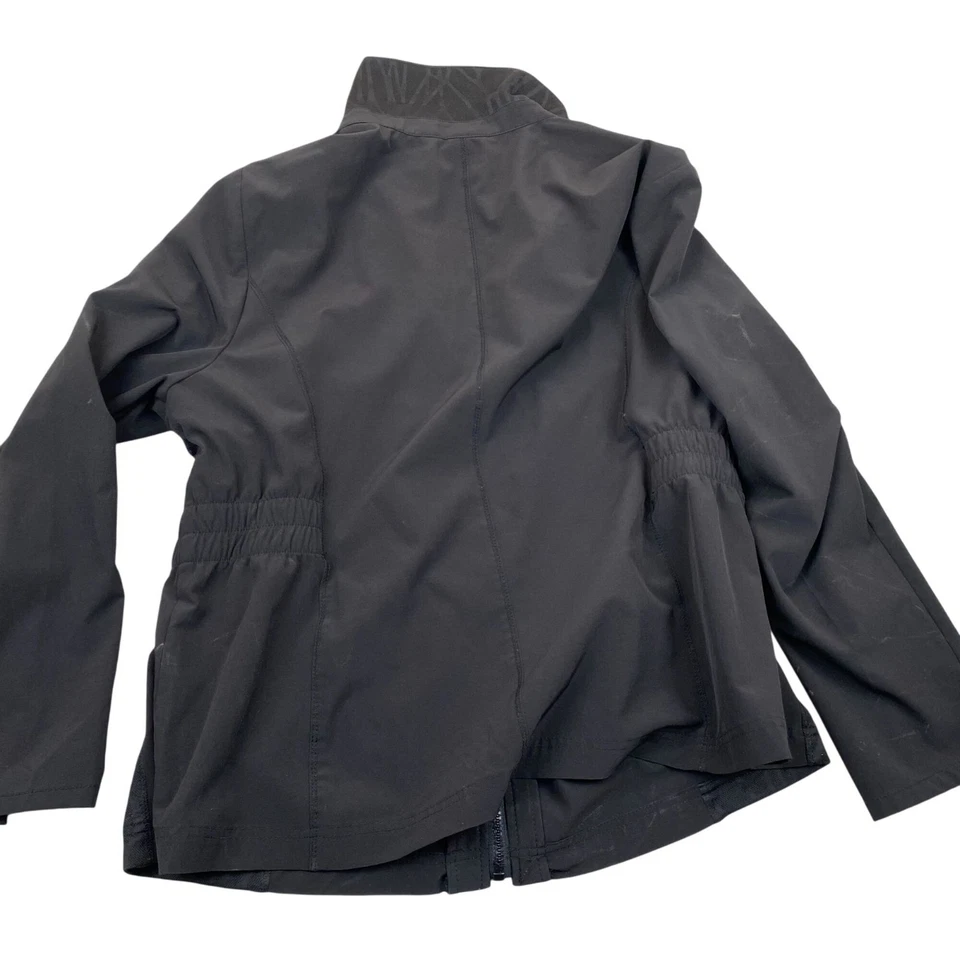 Chaqueta de golf Zenergy para mujer talla 3 negra poliéster y spandex cremallera completa Foto 2 de 4