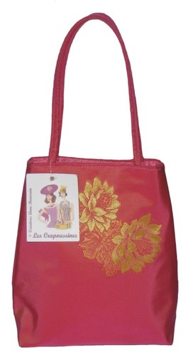 Sac à main de Créateur Les CRAPOUSSINES femme mariage rose woman french pink bag - Foto 1 di 3