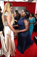 Laverne Cox Danielle Brooks at TNT's 21st Annual Screen Actors Gui - Old Photo