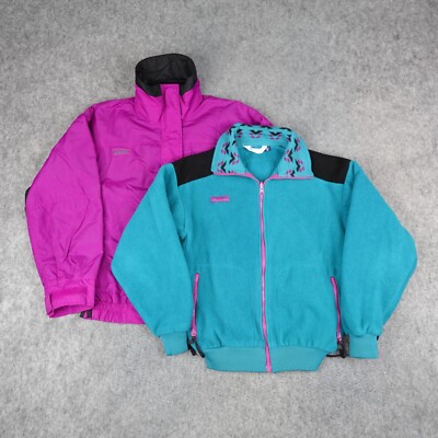 Columbia Jacket Womens Medium Purple Teal 3-in-1 Interchange Ski