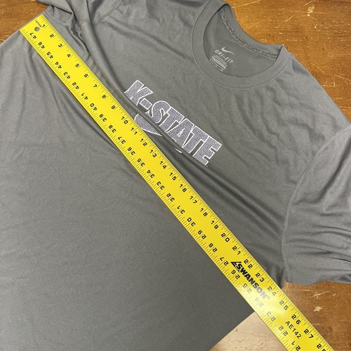 Kansas State Wildcats Shirt Mens XL Gray Short Sleeve Dri Fit Nike - Picture 8 of 11