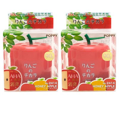 Super Apple Car Air Freshener 2 packs, Honey Apple Scent, Cute apple shape JDM