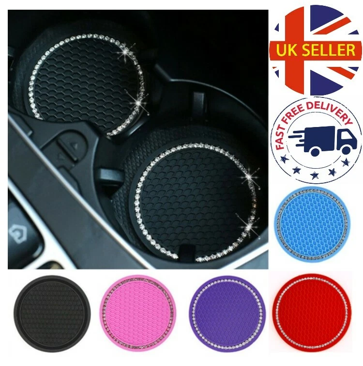 Diamond Cup Holder Anti-Slip Mat Coaster Insert Car Van Silicone UK Seller - Image 1 of 3