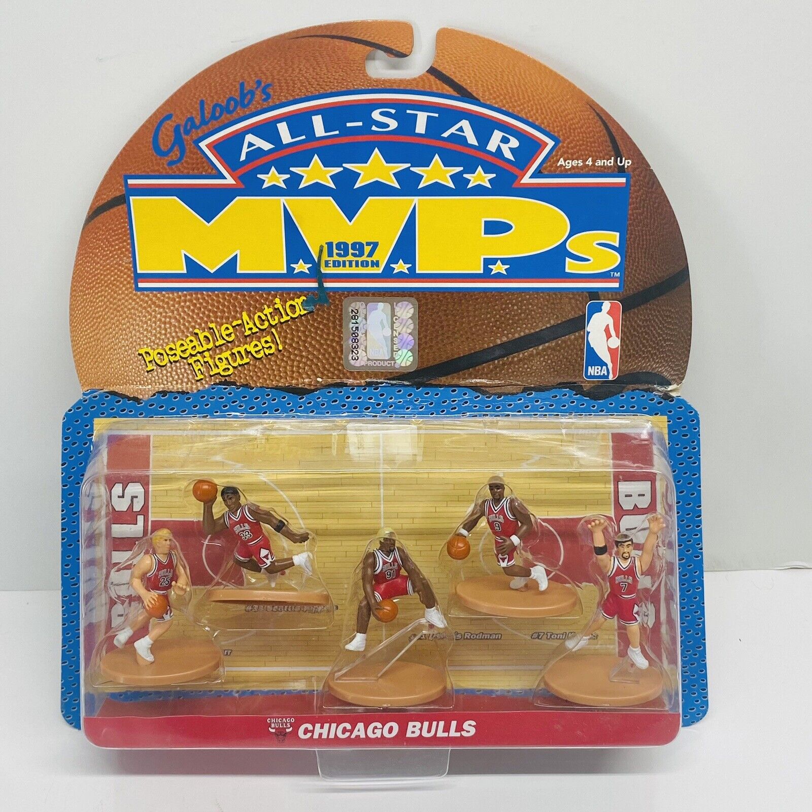 1997 Galoobs All-star MVPs Chicago Bulls Lakers 9 Mini Figures