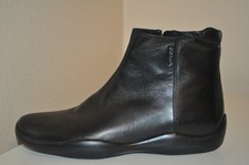  795 PRADA Sport Black leather Ankle Boots Women's Bootie Flat Boot 35 - 4.5