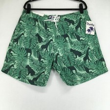 TRUNKS Men's Swim Shorts Size XL Green Inseam 6 Rise 13