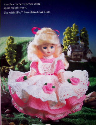 simple crochet doll dress Amigurumi Doll Clothes Crochet Pattern, Outfit With Watering Can (PDF)