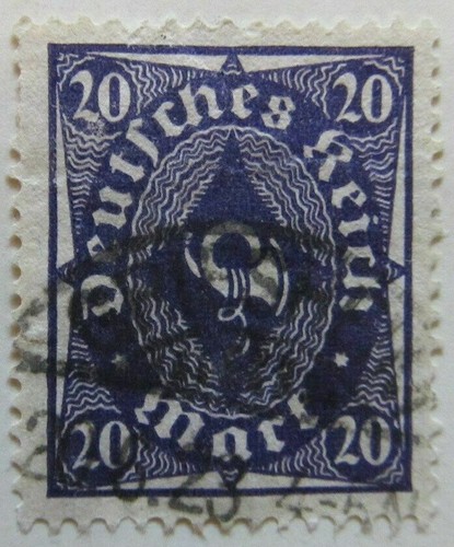 A6P45F190 Germany 1922-23 20m used