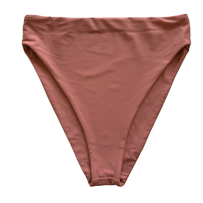 Jade Swim Womens XL Incline High Rise Bikini Bottom Coral Pink NEW