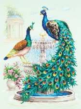 Counted Cross Stitch Kit MAGIC NEEDLE - PEACOCKS