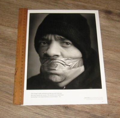 TAKING AIM Ice-T original ONE page PHOTO + text