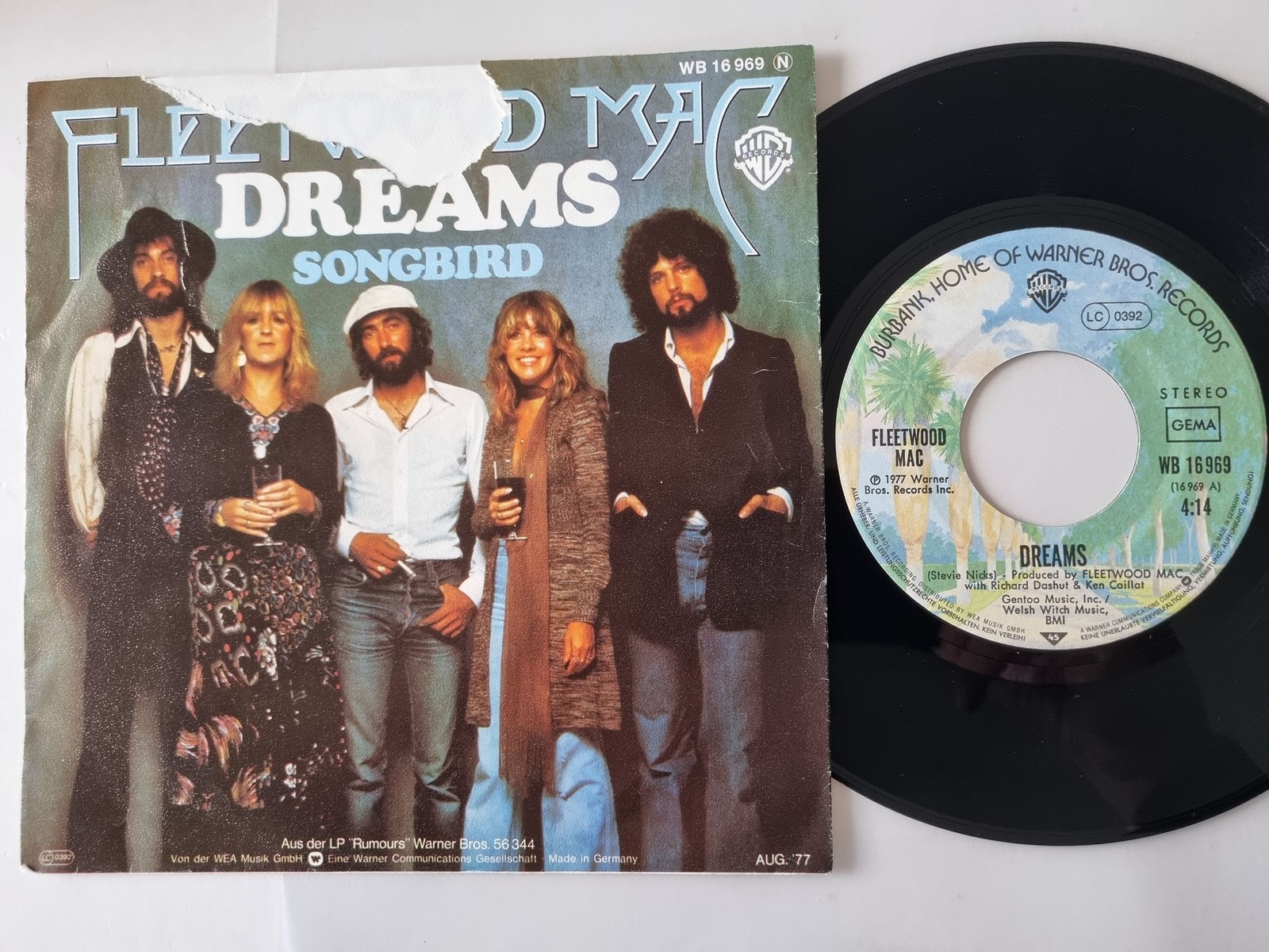 Fleetwood Mac - Dreams 7'' Vinyl Germany WORN COVER!