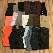 Reseller Lot Womens Jeans & Pants Various Sizes & Various Brands 21 Items