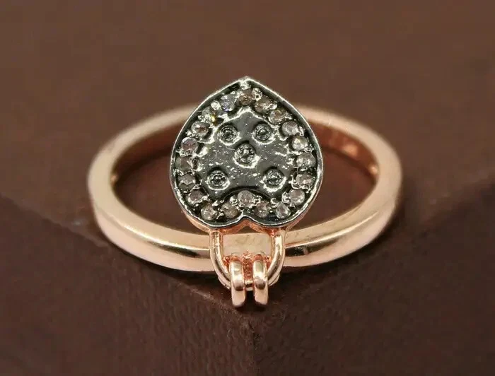 Natural Pave Diamond Rose Gold Ring 925 Sterling Silver Special Occasions Gift - Image 2 of 4