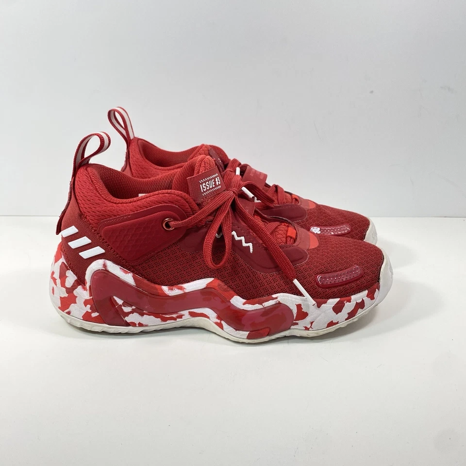 Adidas Youth 4 Donovan Mitchell DON Issue #3 Red Marvel Spiderman 029002 Boys - Image 2 of 4