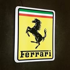 FERRARI ILLUMINATED LED LIGHT BOX WALL SIGN GARAGE AUTOMOBILIA SCUDERIA 458 F40