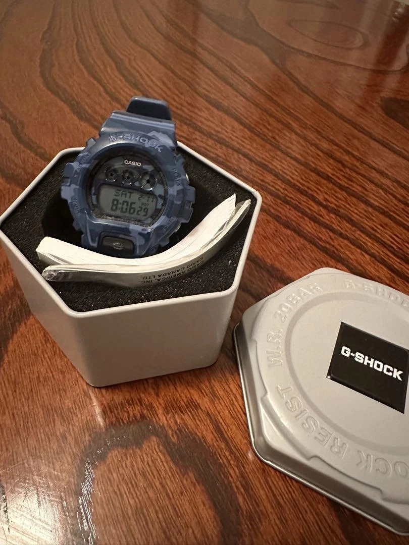 G shock camouflage blue sale