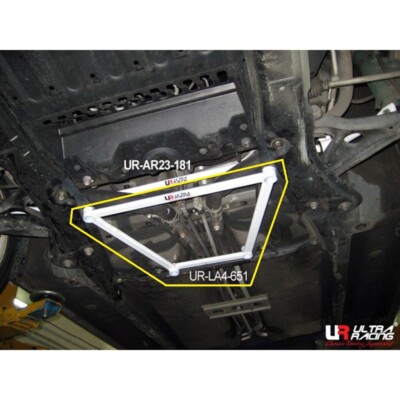Ultra Racing 4-Point Front Lower Bar for TOYOTA MRS (W30) 1.8 '04-'07 (LA4-651)