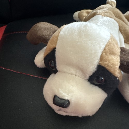 Vintage Ty Beanie Baby Bernie Dog Stuffed Animal Saint Bernard Puppy Plush 1996 - Picture 2 of 5