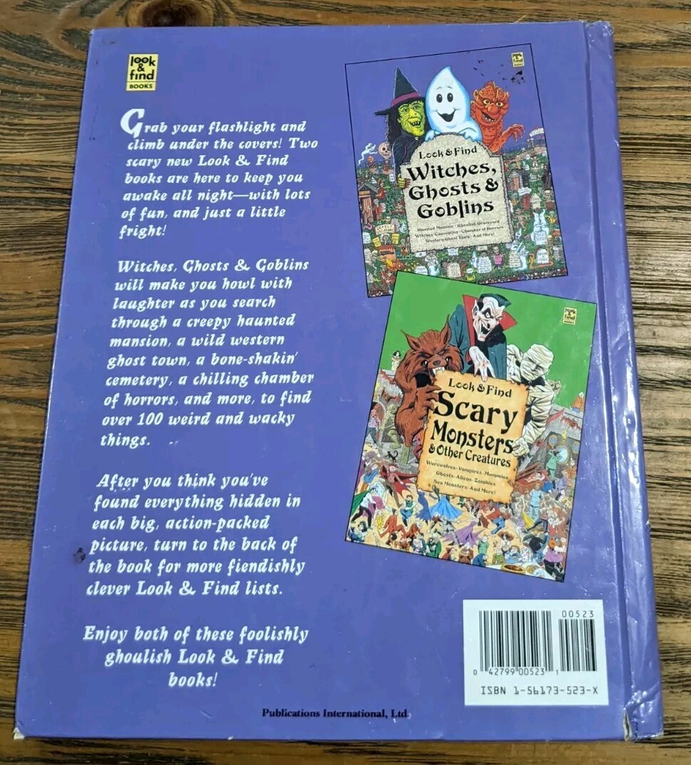 LOOK & FIND - WITCHES, GHOSTS & GOBLINS | Vintage Hardcover