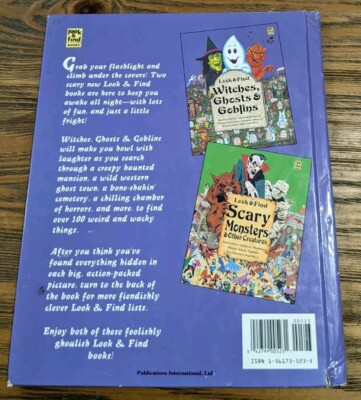LOOK & FIND - WITCHES, GHOSTS & GOBLINS | Vintage Hardcover