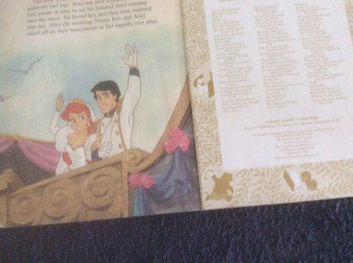 Little Golden Book H/C Walt Disneys “ Little Mermaid”1992 - Picture 8 of 8