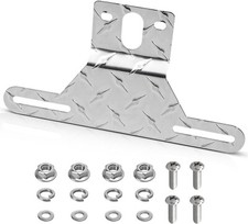 Universal License Plate Light Bracket With Mounting Screws For Rv Trailer Truck