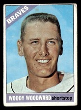 1966 Topps WOODY WOODWARD #49 GD Atlanta Braves