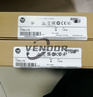 New Factory Sealed Allen Bradley 1756-L75 SER B ControlLogix 32MB PLC Controller