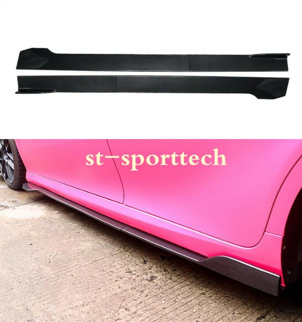 For Toyota Camry SE/XSE 2018-2019 Carbon fiber ABS Side Skirts Body Kit Spoiler | eBay