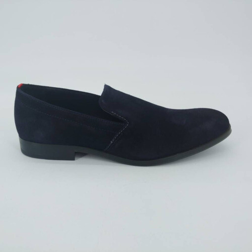 Hugo Boss Men’s Moccasin Slip-On Soft Leather Loafer Blue BlueSize 43/US 9.5 HUGO BOSS Loafer Blue Casual Shoes for Men for sale | eBay main image 4