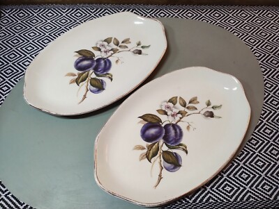 West Highland Pottery Vintage Pflaume Platte Teller 24 cm Made In Scotland Dunoon