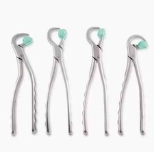 Dental Extraction Forceps Standard Series Set of 4 Pcs 40 Bumpers Free surgical