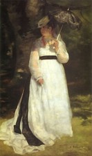 Lise with an Umbrella by Pierre-Auguste Renoir Giclee Fine Art Repro on Canvas