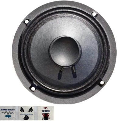 1 FAITAL PRO 6FE200 Schwarz Diffusor 6,5'' 165 Mm 260 Watt + 3 Gratis Aufkleber