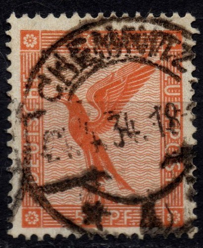 GERMANY 1926/1927 - Airmail - Used 50 pfg Eagle on Pedestal #DR2