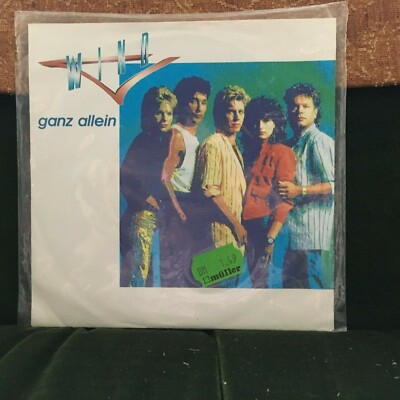 Wind Ganz Allein / Alles Klar 1988 German Pop 45 rpm 7'' vinyl record New Sealed!