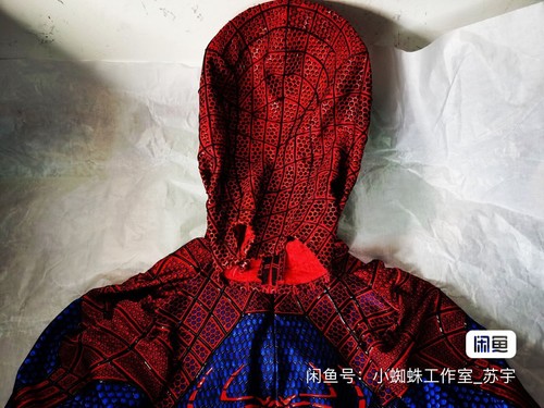 The Amazing 2 Spiderman Tuta Costume Costplay 3D Tessuto Rivestimento Linea - Foto 9 di 10
