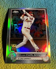 2022 Topps Chrome PRISM REFRACTOR Dylan Carlson #158 Rookie RC Gold Cup Prizm