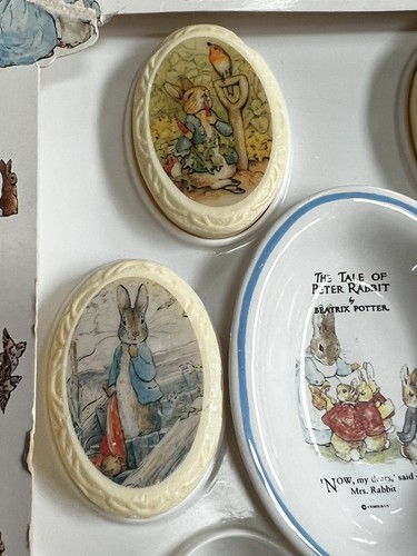 Vintage Beatrix Potter Soap Dish & 5 Soap Set Jemima Puddleduck - Picture 5 of 6